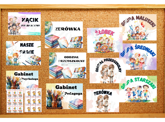 Tabliczki do przedszkola na drzwi