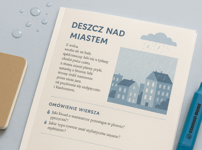 Deszcz w poezji. Analiza wierszy o pogodzie