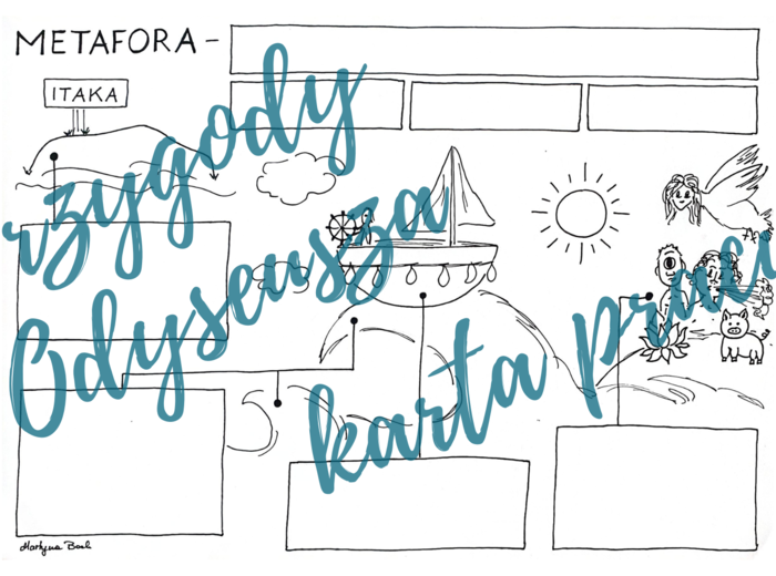 "Przygody Odyseusza": Metafory w utworze *Rysunkowa karta pracy*