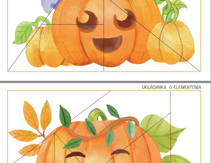 Układanki 3,4,6,7 elementowe