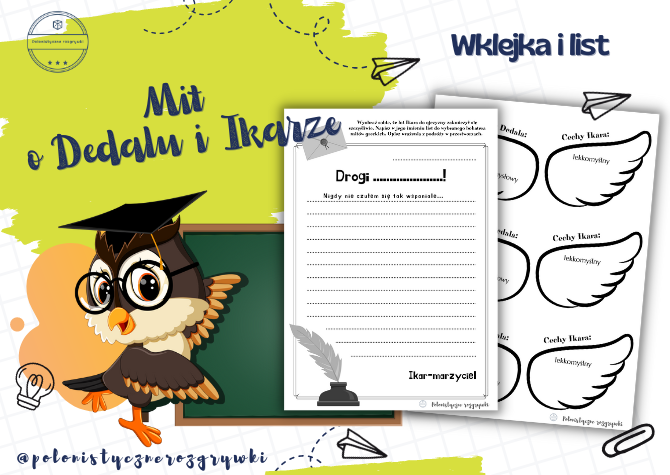 Mit o Dedalu i Ikarze. Mitologia