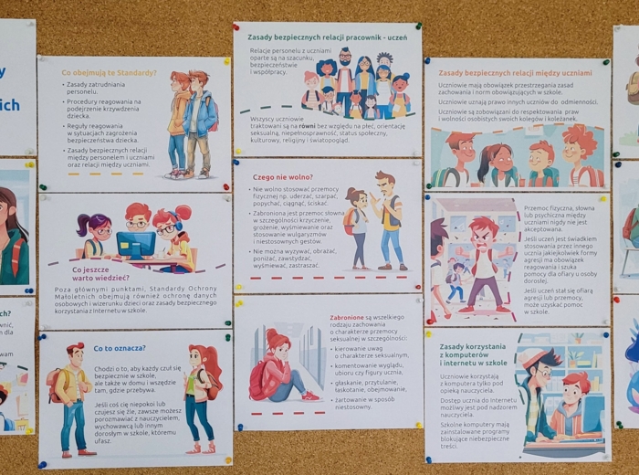 Standardy Ochrony Małoletnich – gazetka dla klas IV-VIII, 15 kart.