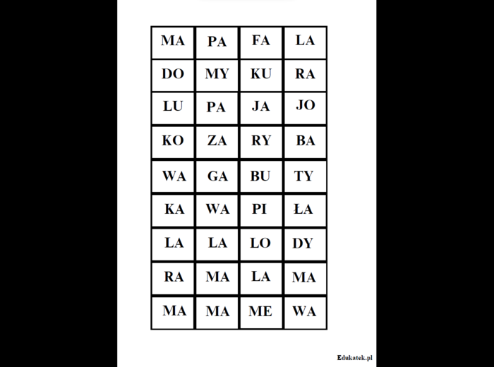 Sylabowe ABC – nauka czytania