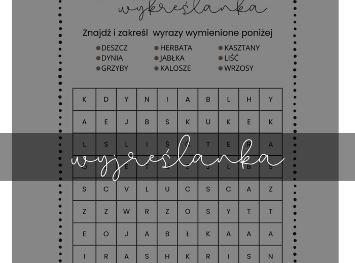 JESIENNA WYKREŚLANKA