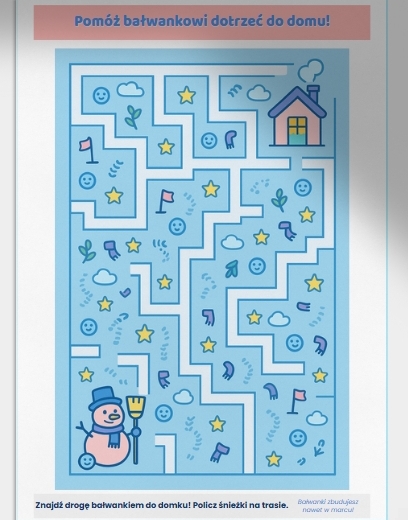 Kolorowa zima – zestaw kart pracy