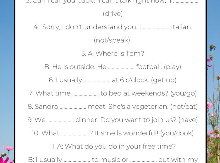 Present Simple vs Present Continuous