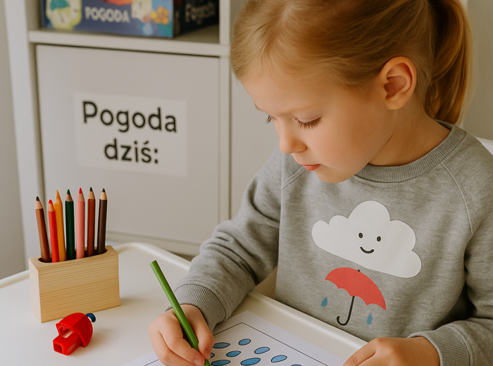 Karta pracy: "Rodzaje deszczu"