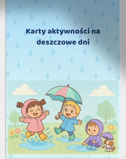 Karty aktywności na deszczowe dni
