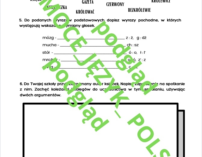 Dzień Języka Ojczystego - zadania dla kl. 8