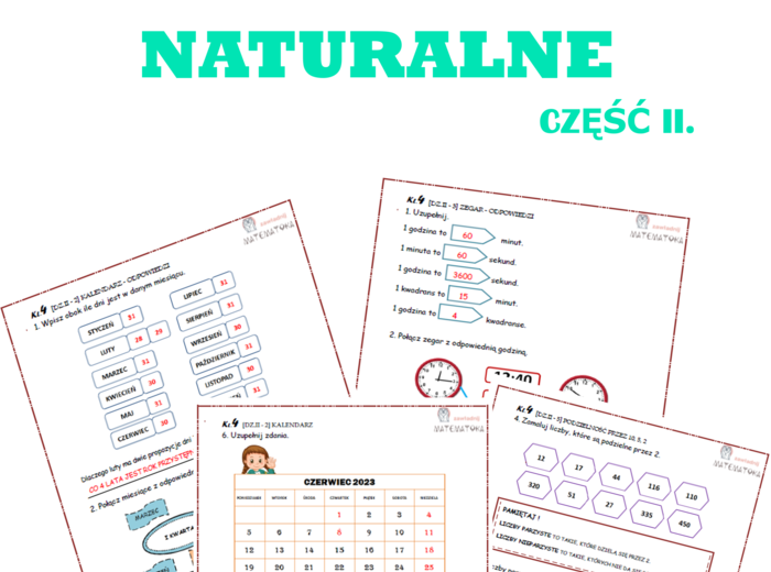Dział II: Liczby naturalne – część 2