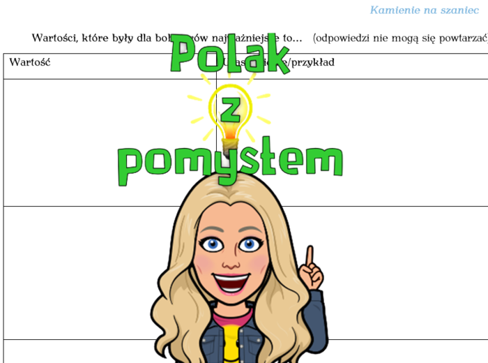 Kamienie na szaniec - wędrujące kartki