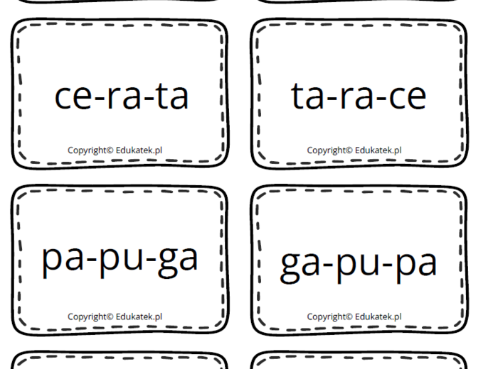 Sylabowy bałagan – nauka czytania, ćwiczenia słuchowe