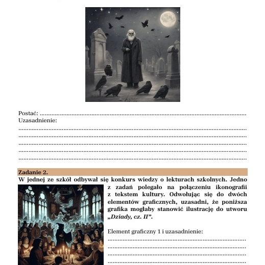 Zestaw lekturowy "Dziady, cz. II"