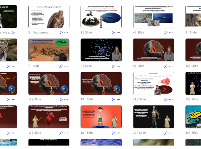 Prezentacja w genial.ly "W królestwie zwierząt" - biologia klasa VI, dział I - temat 1