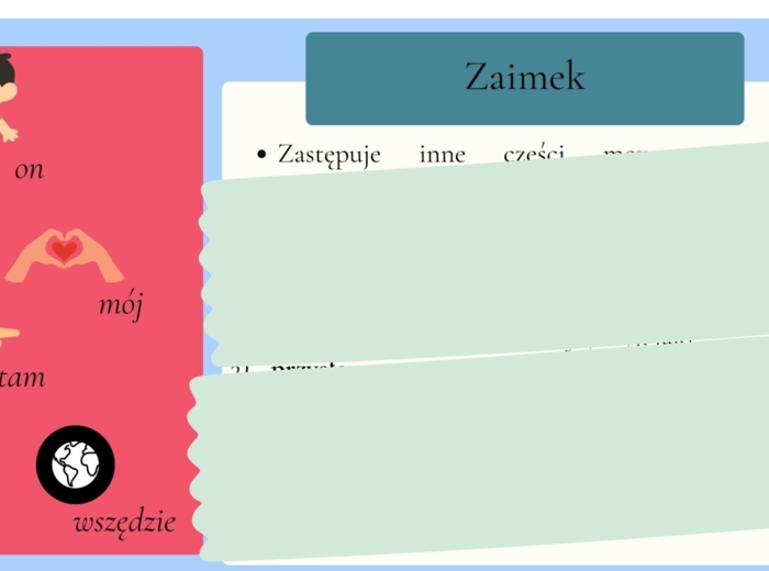 Odmienne i nieodmienne części mowy