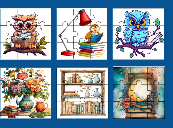 DZIEŃ KSIĄŻKI - PUZZLE – 18 obrazków