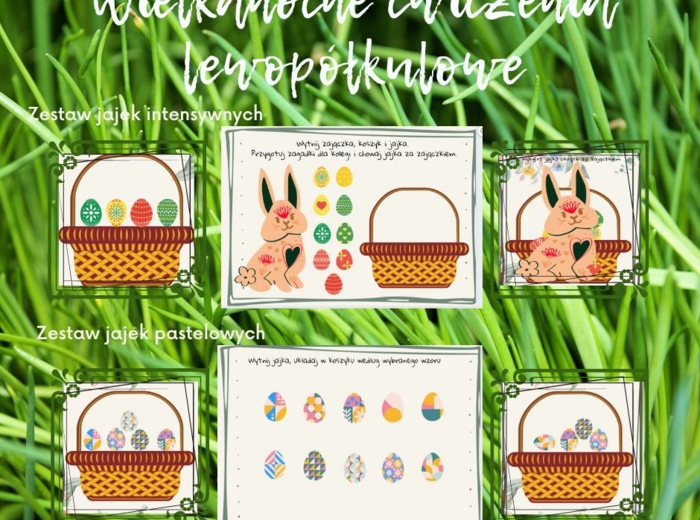 Wielkanoc - ćwiczenia LEWOPÓŁKULOWE