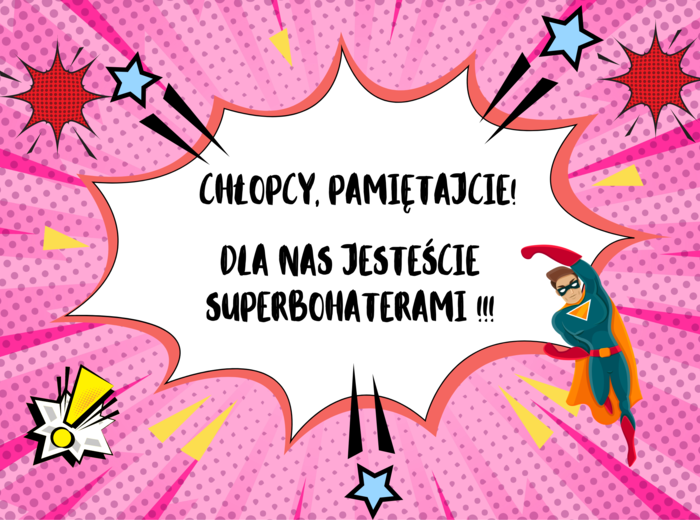 Gazetka szkolna - Dzień Chłopaka.