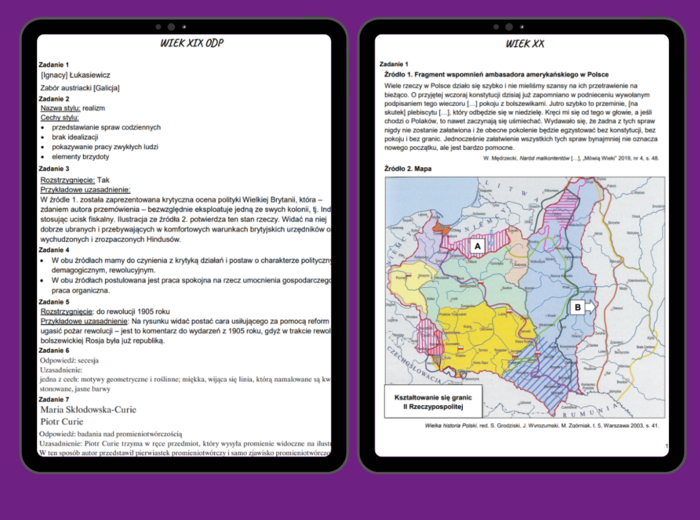 Zbiór zadań maturalnych - Historia