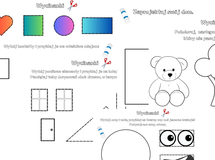 Wycinanki - dla przedszkolaków