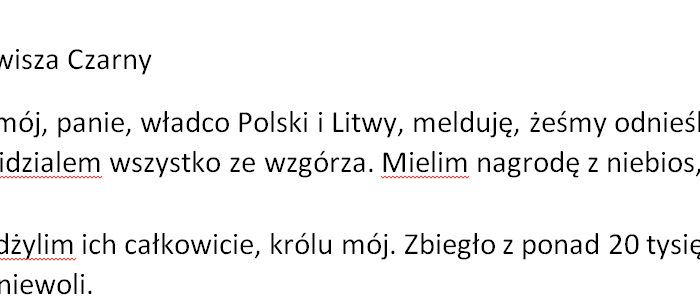 Bitwa pod Grunwaldem - inscenizacja, burza mózgów