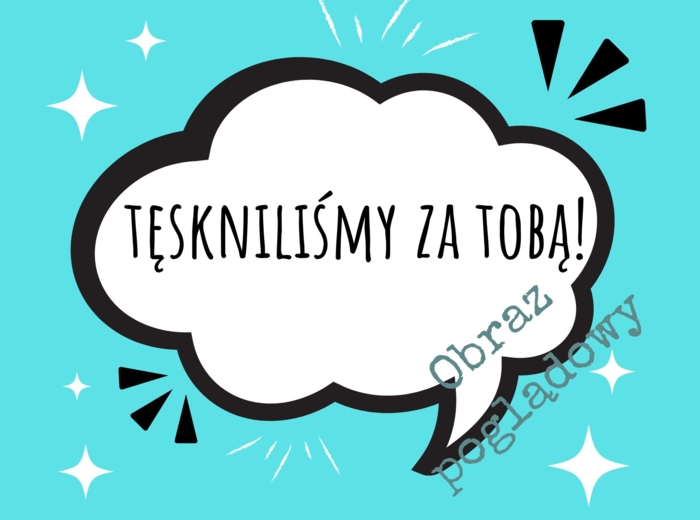 Powrót do szkoły - powitalna gazetka - chmurki z dobrym słowem