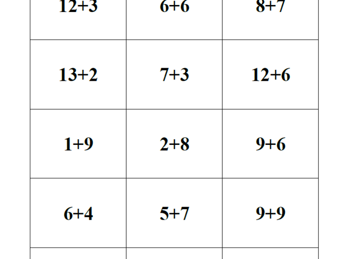 Matematyczne kubki (dodawanie i odejmowanie) – gra matematyczna