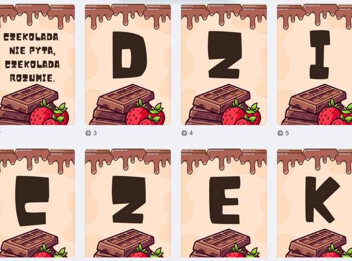 Dzień Czekolady - girlanda i plakat