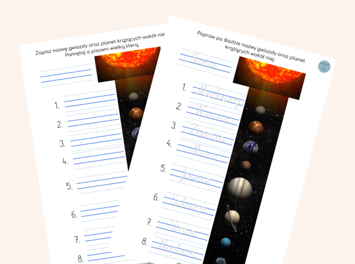 PLANETY - MNEMOTECHNIKA