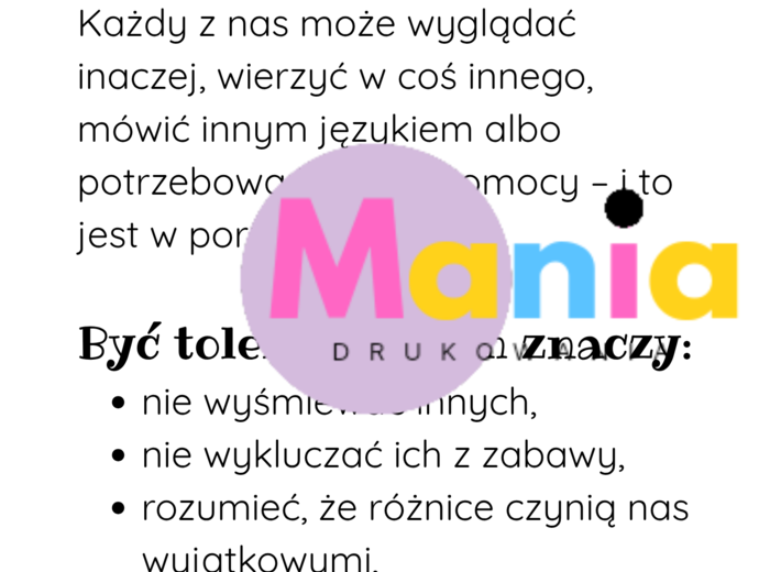 Pakiet o Tolerancji/ Dzień Osob z Niepełnosprawnością