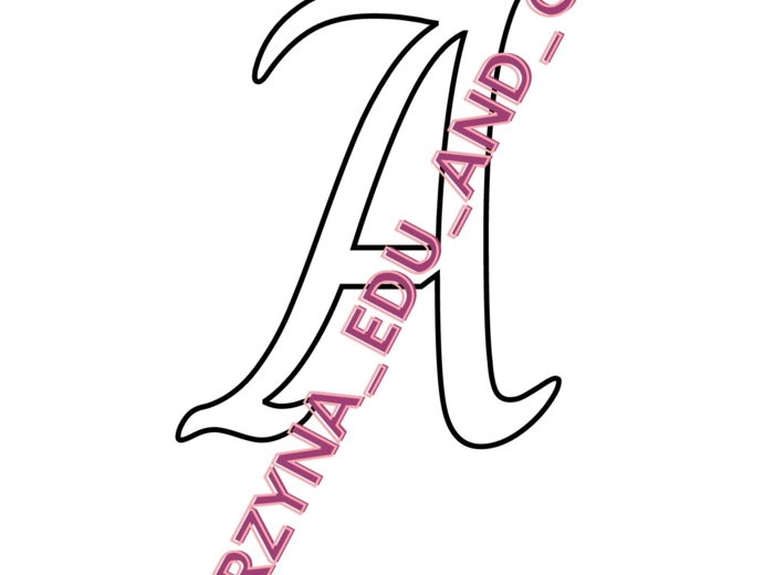 Szablon liter - charm - wielkie