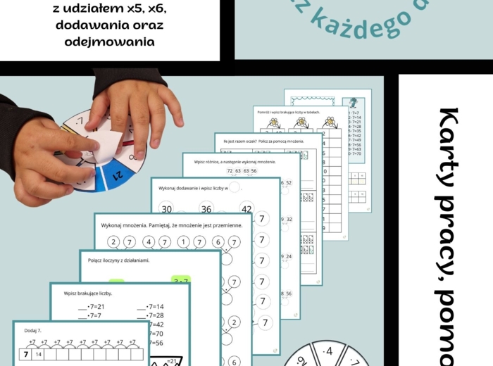 Mnożenie przez 7: Ćwiczenia dla uczniów klas 1-3