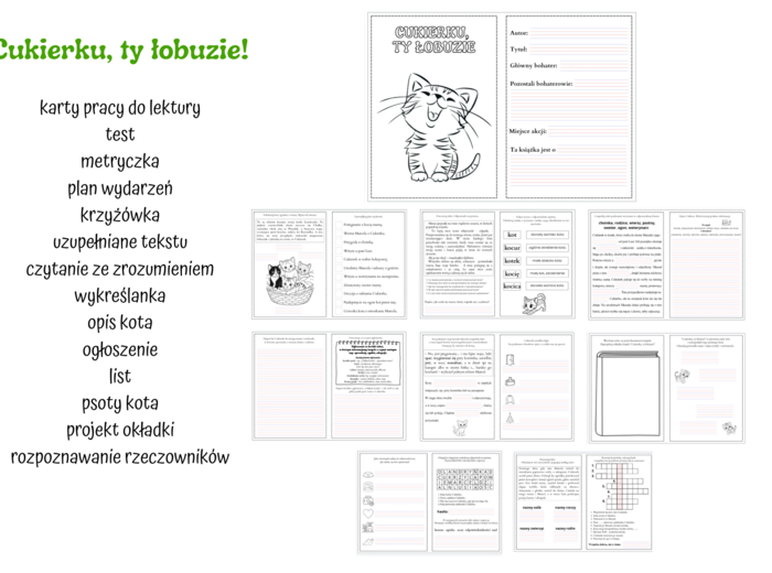 Cukierku, ty łobuzie! - karty pracy (pdf)