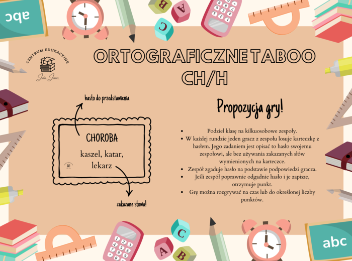 Ortograficzne Taboo- CH/H