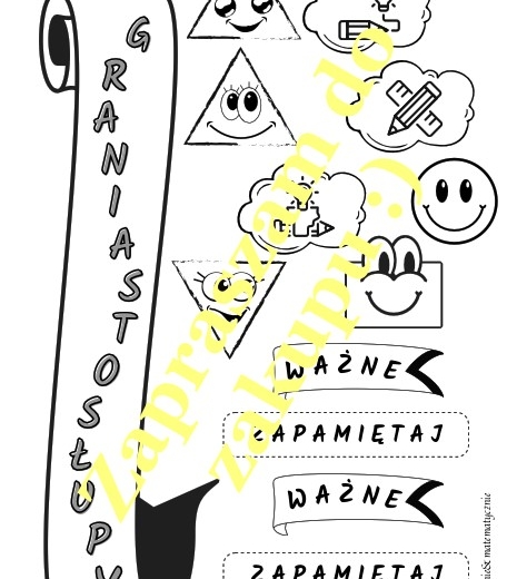 Lapbook Graniastosłupy - propozycja materiałów.