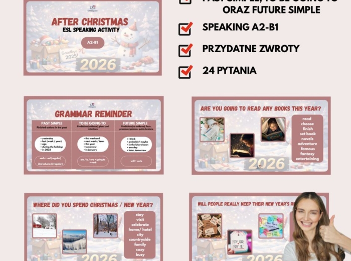 ATFER CHRISTMAS SPEAKING ACTIVITY