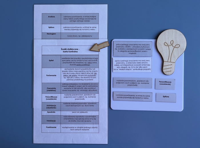 Środki stylistyczne - definicje - tabela