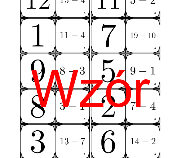 Domino - Odejmowanie do 20 | matematyka