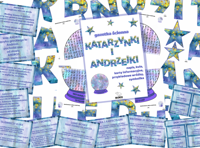 ANDRZEJKI i KATARZYNKI gazetka ścienna