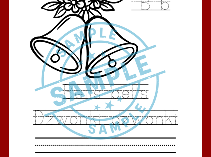 Świąteczne Słówka - Nauka Pisania - Polsko Angielskie - zadania, zagadki, ćwiczenie pisowni