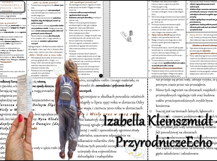 Książeczka/sketchnotka/notatka/wklejka/streszczenie dla ucznia i przypomnienie dla nauczyciela/edukacja domowa/materiał w pigułce. Temat „OCHRONA PRZECIWPOWODZIOWA, A WYSTĘPOWANIE I SKUTKI POWODZI.” w pdf. Geografia 7, dział „Środowisko przyrodnicze Pols