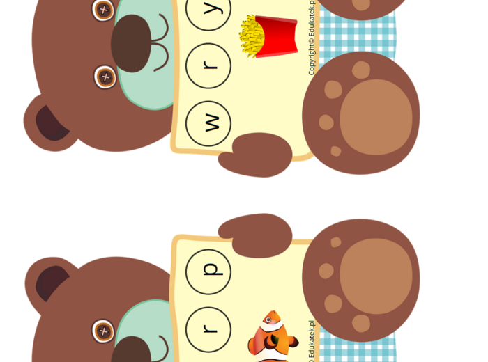 Misiowe litery – nauka czytania