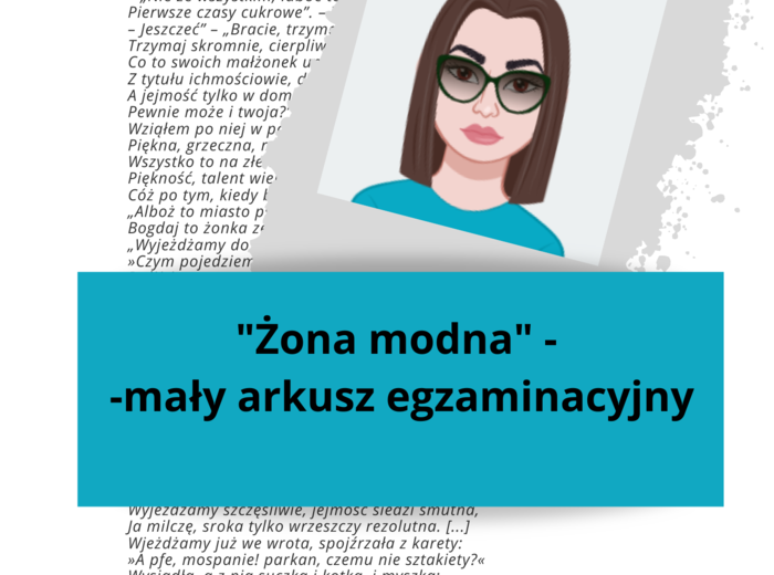 "Żona modna" - zadania typu egzaminacyjnego E8