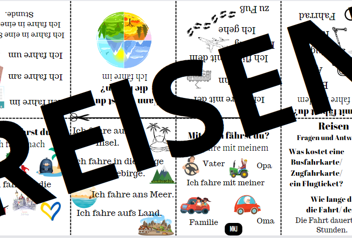 leporello - REISEN - j. niemiecki - wklejka