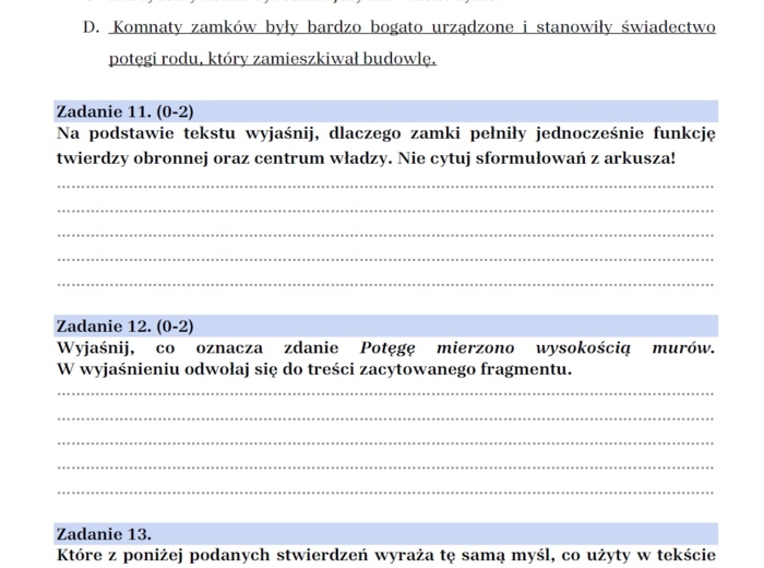 Arkusz egzaminacyjny "Hobbit, czyli tam i z powrotem"
