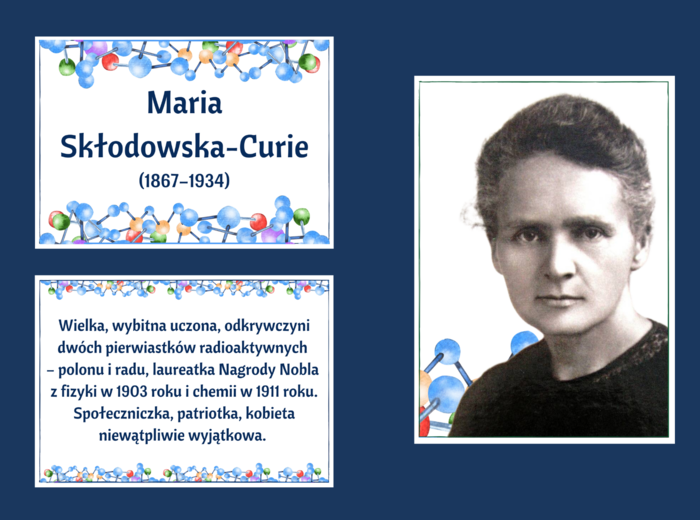MARIA SKŁODOWSKA - CURIE – gazetka – biblioteka – świetlica – 21 stron – wersja 1