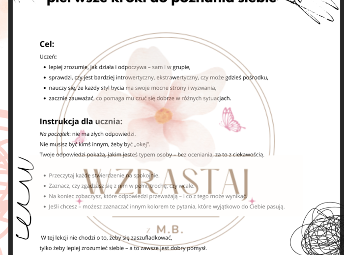 Poza tablicą - po swojemu; głośno,cicho,autentycznie 5/54