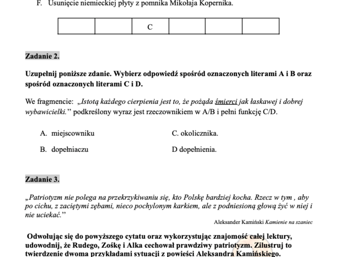 Kamienie na szaniec - pakiet lekturowy