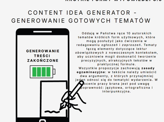 KRÓTKIE FORMY WYPOWIEDZI 3.0