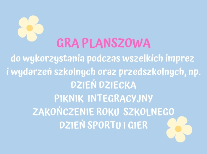 Giga gra planszowa na wydarzenia szkolne